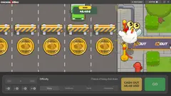 Миниатюра: Chicken Road 2.0 на компьютере: выигрыш после перехода нескольких полос